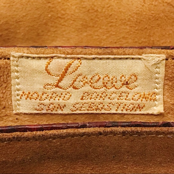 LOEWE Python Snakeskin Top Handle Crossbody Bag - Picture 9 of 11